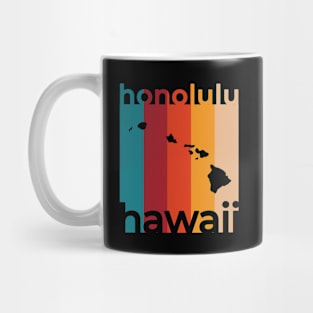 Honolulu Hawaii Retro Mug